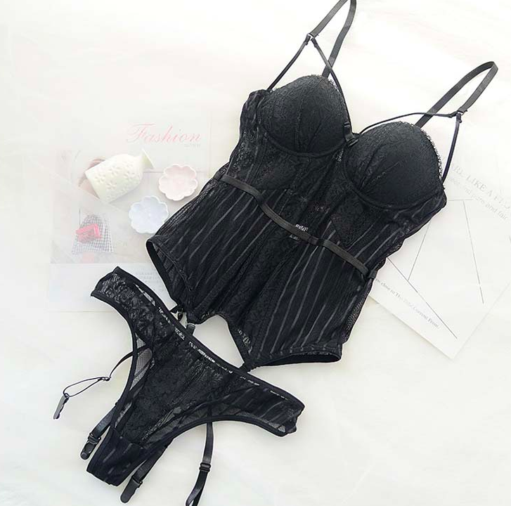 LORETTA LACE CORSET SET