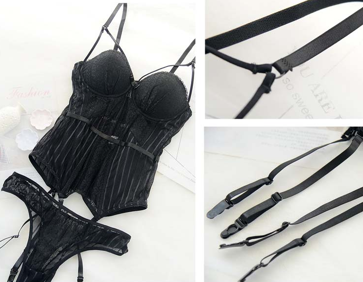 LORETTA LACE CORSET SET