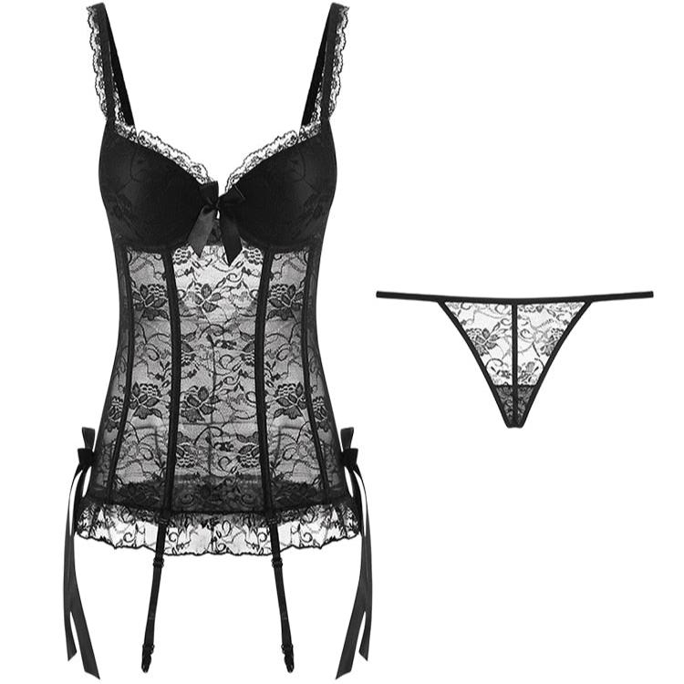 JOSEPHINE LACE CORSET SET