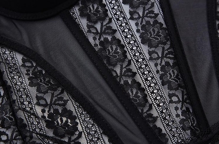 CLEMENTINE LACE CORSET SET