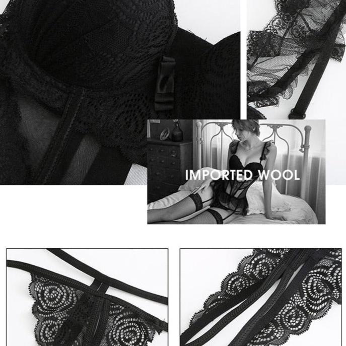 ADELE LACE CORSET SET