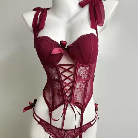 SONJA LACE CORSET SET LORETTA LACE LINGERIE SONJA LACE CORSET SET LORETTA LACE LINGERIE